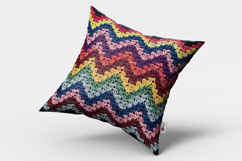 Colorful Granny Crochet Chevron Seamless Pattern Product Image 2