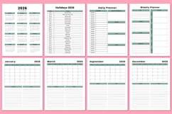 2026 Vision Mapping Workbook Canva templates Product Image 2