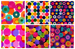 Bright Pop Circles Seamless Pattern and Digital paper Product Image 2