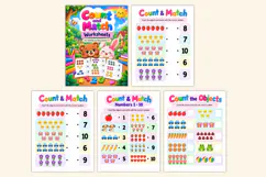 Count and Match Worksheets Kdp interiors Product Image 2