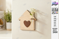 Magnet Plant Holder Laser Cut | Fridge Magnet Planter | CNC Product Image 1