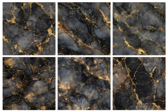 Black &amp; Gold Glitter Marble Texture Seamless Pat Product Image 2