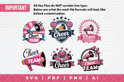 12 Cheerleader SVG Clipart Bundle Product Image 2