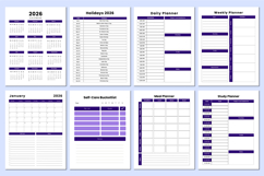2026 Wellbeing &amp; Clarity Workbook Canva templates Product Image 2