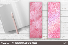 Faux Yarn Bookmark PNG. Pink Yarn Bookmark Sublimation Product Image 1