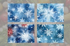 Watercolor Snowflakes Cutting Board Design - 04 Variations Product Image 2