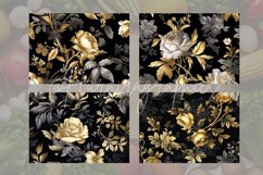 Black Romantic Rose Cutting Board Design - 04 Variations Product Image 2