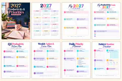 2027 Productivity & Priorities Workbook Kdp interiors Product Image 2