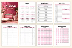 2027 Reading Journal Kdp interiors Product Image 2