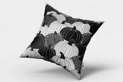Black and White Pumpkin Seamless Pattern and Digital paper Product Image 2
