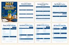 2027 Wealth & Financial Goals Workbook Kdp interiors Product Image 2