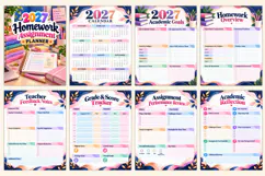 2027 Homework Assignment Planner Kdp interiors Product Image 2