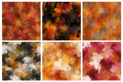 Grunge Fall Watercolor Seamless Pattern and Digital Paper Product Image 2