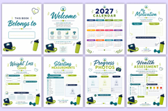 2027 Weight Loss Success Planner | Health &amp; Fitness Workbook Product Image 2