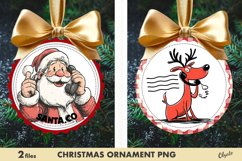 Christmas Post Stamp Ornament PNG Product Image 1