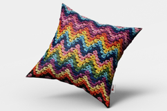 Colorful Granny Crochet Chevron Seamless Pattern Product Image 2