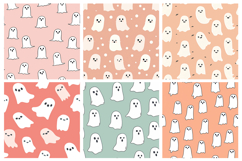Minimal Ghost Seamless Pattern and Digital Paper Product Image 2