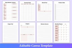 Editable Side Hustle Planner Canva Kdp Interior Product Image 2