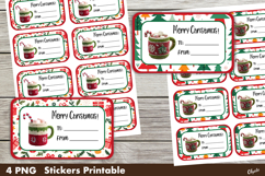 Christmas Gift Stickers PNG. Merry Christmas Stickers PNG Product Image 1
