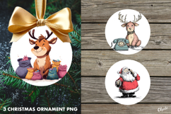 Christmas Ornament Sublimation PNG Product Image 1