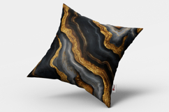 Black and Gold Agate Seamless Pattern and Digital paper Product Image 2