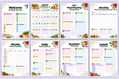 2027 Grocery & Meal Organizer | Meal Planning, Grocery List Product Image 2