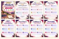 2027 Mindset & Growth Workbook Kdp interiors Product Image 2