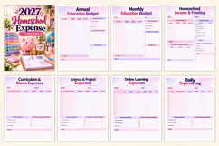 2027 Homeschool Expense Tracker Kdp interiors Product Image 2