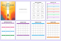 2026 Self-Discovery Workbook Canva Interiors Product Image 3
