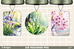 Spring Landscape Air Freshener Car PNG Product Image 1