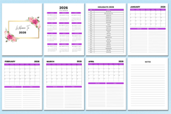 5 Year Monthly Agenda 2026 - 2030 Canva templates Product Image 2