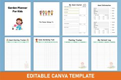 Editable Garden Planner For Kids Canva Product Image 2