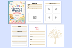 Newborn Memory &amp; Milestone Book Canva templates Product Image 2