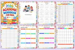 2026 Academic Workbook for Kids Canva Templates Product Image 3