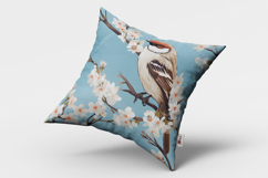 Floral Sparrow Seamless Pattern and Digital Paper Background Product Image 2
