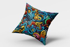 3D Doodle Art Seamless Pattern Design Product Image 2