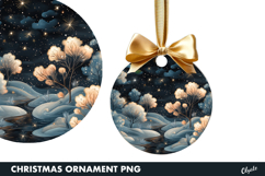 Christmas Winter Magic Ornament PNG Product Image 1