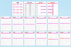 2026 Homeschool Planner For Canva KDP Interior Product Image 2