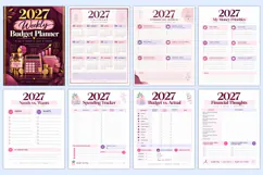 2027 Weekly Budget Planner Kdp interiors Product Image 2