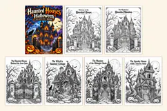 Haunted Houses Halloween Coloring Book Kdp interiors Product Image 2