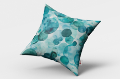 Teal Bubbles Seamless Pattern Background Product Image 2