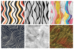 Abstract Lines Seamless Pattern and Digital Paper Design Product Image 2