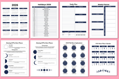 2026 Astrology &amp; Witchcraft Workbook Canva templates Product Image 2