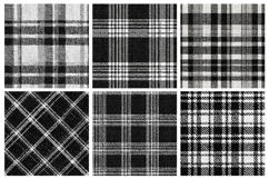 Black and White Tweed Plaid Seamless Pattern Product Image 2