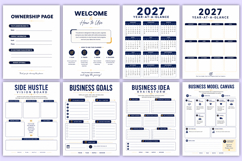 2027 Side Hustle Business Planner | Business Organizer PDF Product Image 2