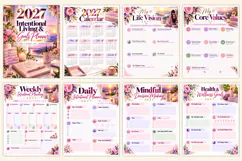 2027 Intentional Living & Goals Planner Kdp interiors Product Image 2