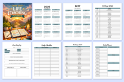 2026 - 2027 Life Coaching Planner Canva Templates Product Image 2