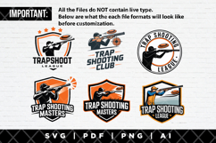 12 Trapshooting Logo Clipart Template Product Image 2