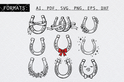 Hand Drawn Horseshoe Illustration Bundle Product Image 2