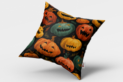 Halloween Scary Pumpkin Seamless Pattern and Digital Paper Product Image 2